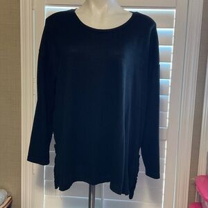 Classic Black Long Sleeve Women's Top